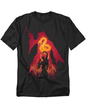 Harry Potter Big & Tall Fiery Dumbledore Vs. Voldemort T Shirt - Black