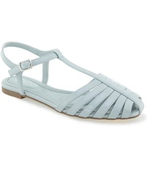 Kenneth Cole Moreno Fisherman Flat Sandals - Blue