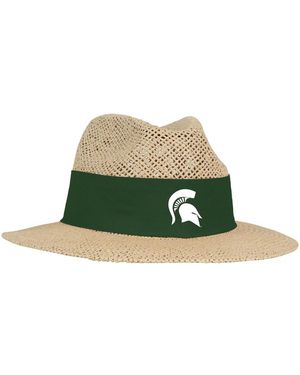 Ahead Michigan State Spars Wellington Gambler Straw Hat - Green