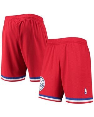 Mitchell & Ness Philadelphia 76ers 2002-03 Hardwood Classics Swingman Shorts - Red