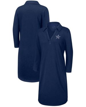 Tommy Bahama Dallas Cowboys Ashby Isles Three-quarter Length Sleeve Pullover Jersey Dress - Blue