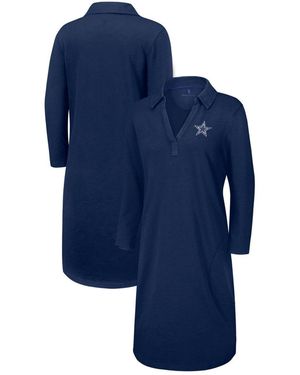 Tommy Bahama Dallas Cowboys Ashby Isles Three-quarter Length Sleeve Pullover Jersey Dress - Blue