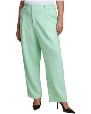 Eloquii Plus Size Straight Leg Trouser - Green