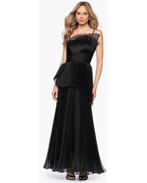 macys black tie dresses Macy Formal Velvet Dress main image 1