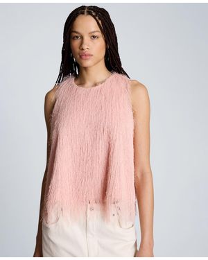 Kenneth Cole Sleeveless Crewneck Tank Top - Pink