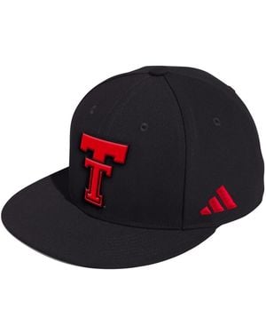 adidas Texas Tech Red Raiders On-field Fitted Baseball Hat - Blue