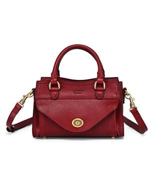 Old Trend Lockwood Small Satchel Bag - Red