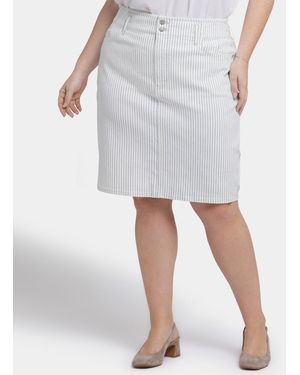 NYDJ Plus Size High Waist Skirt - Gray
