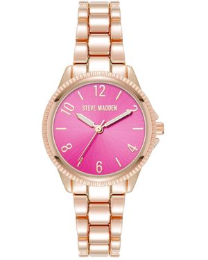 Steve Madden Bracelet Watch - Pink