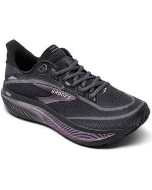 Brooks Ghost 18 Lightweight Low-cut Running Sneakers From Finish Line - Black