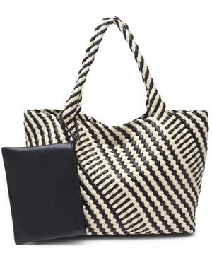 Moda Luxe Solana Woven Tote - Black