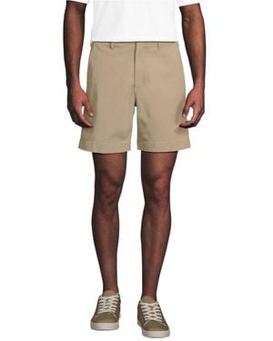 Lands' End Knockabout 7" Classic Fit Chino Short - Natural