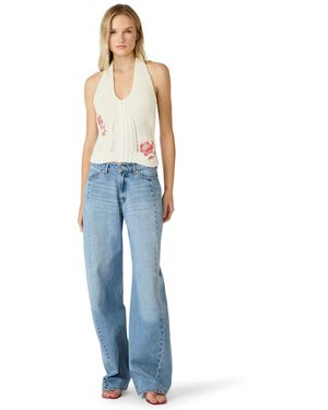 Steve Madden Halter Neck Top - Blue