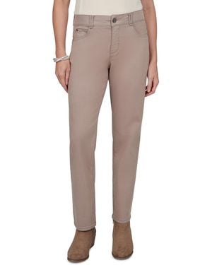 Ruby Rd. Petite Colored Denim Straight Jeans - Natural