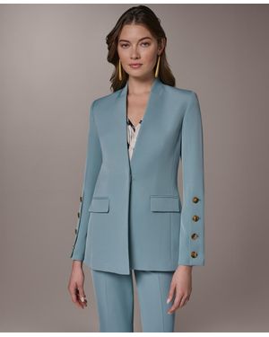Donna Karan Long-sleeve Blazer - Blue