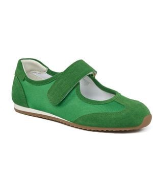 J/Slides Patricia Mary Jane Flats - Green