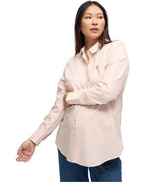Ingrid & Isabel Ingrid + Isabel Maternity Ingrid + Isabel Poplin Button Down Shirt - Natural