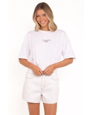 Petal & Pup Runa Self Love Graphic Short-sleeve Tee - White