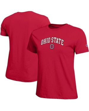 Champion Ohio State Buckeyes Arched Over Logo T-shirt - Red