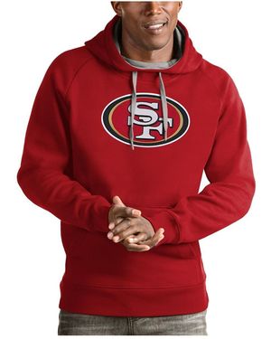 Antigua San Francisco 49ers Victory Pullover Hoodie - Red