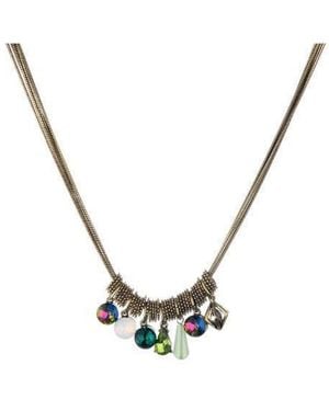 Nicole Miller Cluster Necklace - Metallic