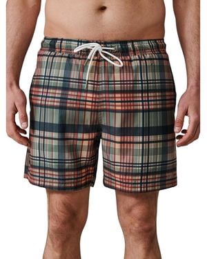 aubi Bardney Embroidered Logo Swim Shorts - Multicolor
