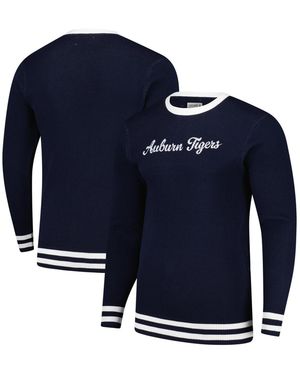 Uscape Apparel And Auburn Tigers Renew Knit Vintage Pullover Sweater - Blue