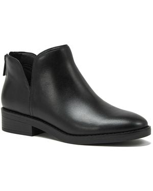 Lands' End Essential Zip Up Ankle Booties - Black