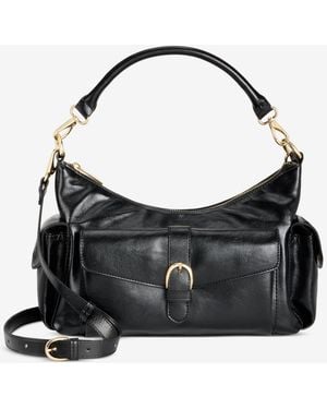 On 34th Jynna Medium Glaze Shoulder Bag - Black