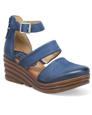 Miz Mooz Amia Wedge Sandal - Blue