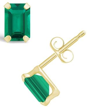 Macy's Gemstone Stud Earrings - Green