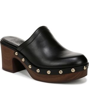 Naturalizer Bailey Round Toe Platform Clogs - Black
