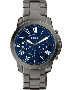 Fossil Grant Chronograph Stainless Steel Watch - Gray