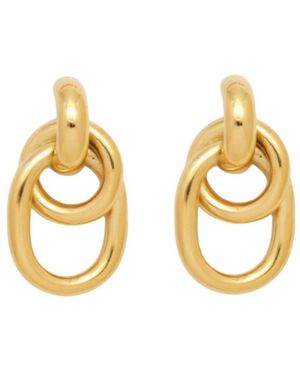 petit moments The Lovery Thin Twist Hoop Earrings 18k Gold Filled Over Brass - Metallic