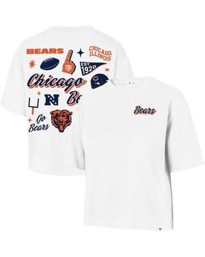 '47 Chicago Bears Collage Script Reed City T-shirt - White