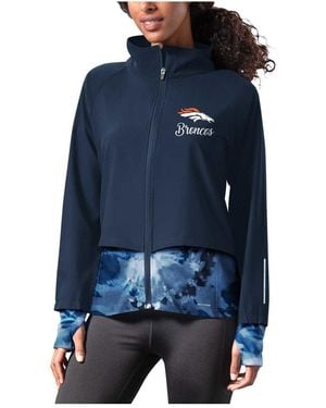 MSX by Michael Strahan Denver Broncos Grace Raglan Full-zip Running Jacket - Blue