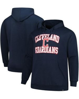'47 Â Cleveland Guardians Big Tall Velocity Fleece Pullover Hoodie - Blue