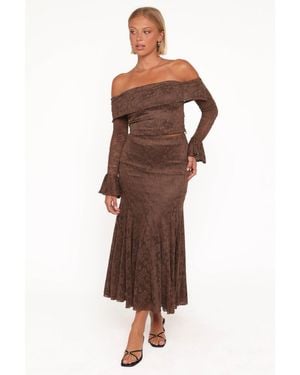 Petal & Pup Bromley Lace Skirt Set - Brown