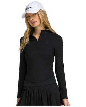 Wilson Brentwood Half-zip Tennis Pullover - Black