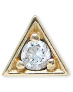 Anzie Cleo Round Single Stud - Metallic