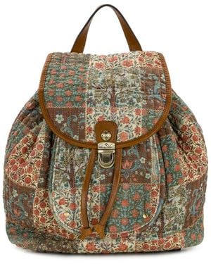 Patricia Nash Arezzo Nordic Patchwork Cotton Backpack - Metallic
