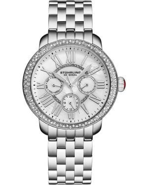 Stuhrling Sonata 38mm Quartz Multifunction Watch - Gray
