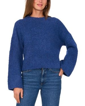 Vince Camuto Wide Crewneck Flared-sleeve Sweater - Blue