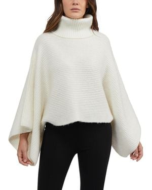 Bebe Oversized Mock Neck Sweater - Gray