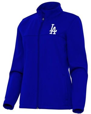 Antigua Los Angeles Dodgers Links 2 Golf Full-zip Jacket - Blue