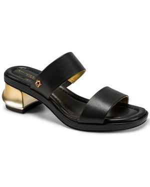 Donna Karan Teagan Double Band Dress Sandals - Black