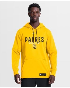 Nike San Diego Padres Authentic Collection Therma-fit Hoodie - Yellow