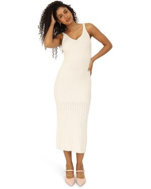 Belle & Bloom Sweet Nothings Midi Knitted Dress - White