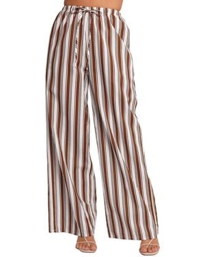 Petal & Pup Thalia Wide Leg Pant - Brown