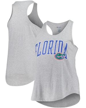 Profile Florida Gators Arch Logo Racerback Scoop Neck Tank Top - Gray
